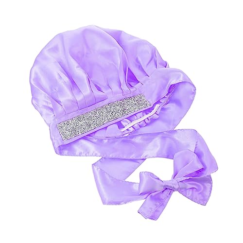 WOFASHPURET Schlafhut Für Damen Breitkrempig Haarpflegehut Dusche Hut Haar Protector Zum Schlafen Waschen Für Zuhause von WOFASHPURET
