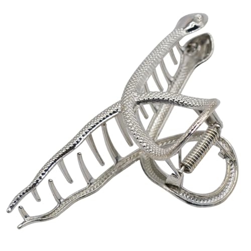 WOFASHPURET Schlangen Haarklammer Große Metall Haarspange für Dickes Haar Dekorative Kieferklammer Stylische Haar Accessoires für Damen für Alltag und Besondere Anlässe von WOFASHPURET