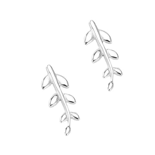 WOFASHPURET Schlichte Blattförmige Ohrstecker Damen Ohrschmuck Leichtes Party Ohraccessoire Stilvoller Schmuck für Frauen Alltag und Festliche Anlässe von WOFASHPURET