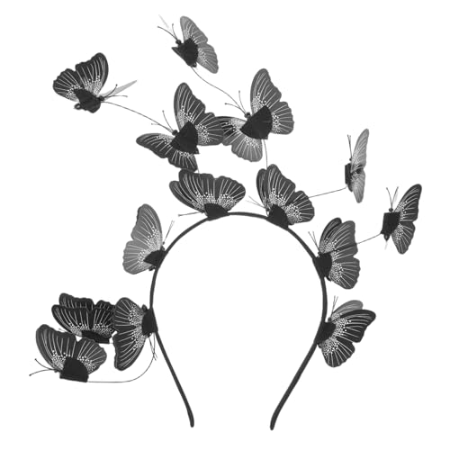 WOFASHPURET Schmetterlings Haarreif für Frauen Leichter Universeller Hochzeitsschmuck Romantisches Accessoire für Braut Vielseitiger Haarschmuck für Hochzeiten Halloween Fotoshootings von WOFASHPURET