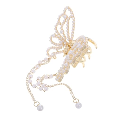 WOFASHPURET Schmetterlings-haarspangen Glitzer-quaste Metallperle-klammern Rutschfeste Styling-clips Für Damen Party Alltag Elegant Einzigartig von WOFASHPURET