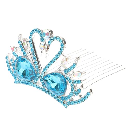 WOFASHPURET Schwanenkrone Braut Kopfschmuck Diamant-Kopfschmuck Mini-Krone Tiara haarschmuck Brautkrone aus Legierung weibliche Krone Dame Krone Hochzeit Kopfbedeckung Geburtstagsgeschenk Kind von WOFASHPURET