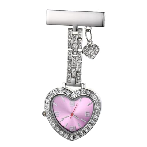WOFASHPURET Schwesterntisch Damen Pflegeuhr Gold klein Pflegezubehör für die Arbeit Tag Medical Watch Krankenschwester Uhr eine wanduhr wanduhre Herz Taschenuhr Herz-Hängeuhr Legierung Violet WOFASHPURET Schwesterntisch Damen Pflegeuhr Gold klein Pflegezubehör für die Arbeit Tag Medical Watch Krankenschwester Uhr eine wanduhr wanduhre Herz Taschenuhr Herz-Hängeuhr Legierung Violet von WOFASHPURET