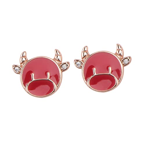 WOFASHPURET Silberne Ohrstecker Damen Cartoon Design Mode Ohrschmuck Kreative Geschenkidee für Frauen Alltag Hochzeit Party von WOFASHPURET