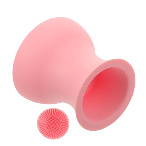 WOFASHPURET Silikon Kosmetikpinsel Reinigungsbecher Tragbarer Make Up Pinselreiniger für Damen und Unterwegs Einfach zu Reinigen Silikon von WOFASHPURET