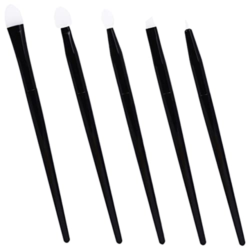 WOFASHPURET Silikon Make Up Pinsel Teilig mit Lippenstift Lidschatten und Augenbrauenpinsel Weich Leicht zu Reinigen Tragbar für Präzises Augen Make Up und Lippenkonturierung von WOFASHPURET
