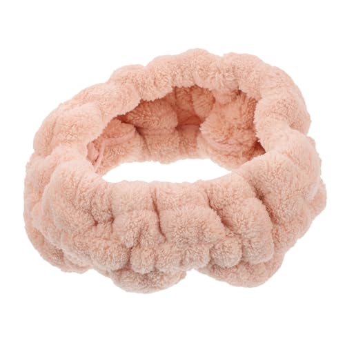 WOFASHPURET Spa Stirnband Damen aus Korallenvlies Weiches Elastisches Haarband für Hautpflege Gesichtswäsche und Sport Hautschonendes Rutschfestes Design Tiefem Vielseitiges Haarschmuckstück von WOFASHPURET