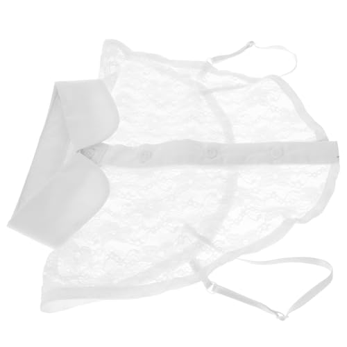 WOFASHPURET Spitzenkragen Kragenbluse Blusenkragen Mode Hemdkragen Blusenkragen Design Blusenkragen Spitze Kostüm Kunstkragen Falsches für Kleidung Kragen Polyester Weiß von WOFASHPURET