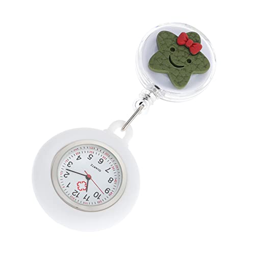 WOFASHPURET Taschenuhr Für Krankenschwestern Hängeuhr Für Arzt Quarzuhr Mit Einziehbarkeitsdesign Praktische Uhr Für Pflegepersonal von WOFASHPURET