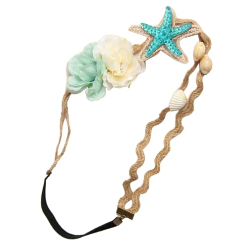 WOFASHPURET Strand Haarband Muschel Perlen Stirnband Dehnbar Elastisch Damen Haarschmuck Urlaub Meerjungfrau Accessoire WOFASHPURET Strand Haarband Muschel Perlen Stirnband Dehnbar Elastisch Damen Haarschmuck Urlaub Meerjungfrau Accessoire von WOFASHPURET