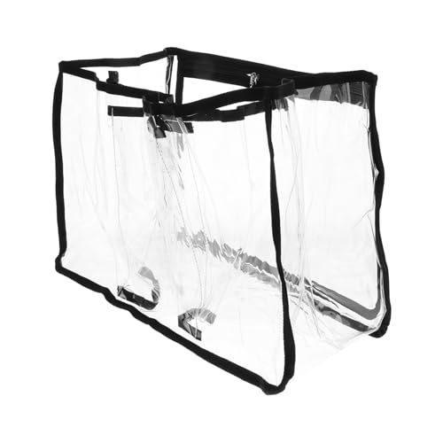 WOFASHPURET Strandtasche Mit Trennfächern PVC Tragbare Und Faltbare Organizer-Tasche Für Strand Und Makeup Transparente Aufbewahrungstasche Für Ordnung Leicht Und Langlebig von WOFASHPURET