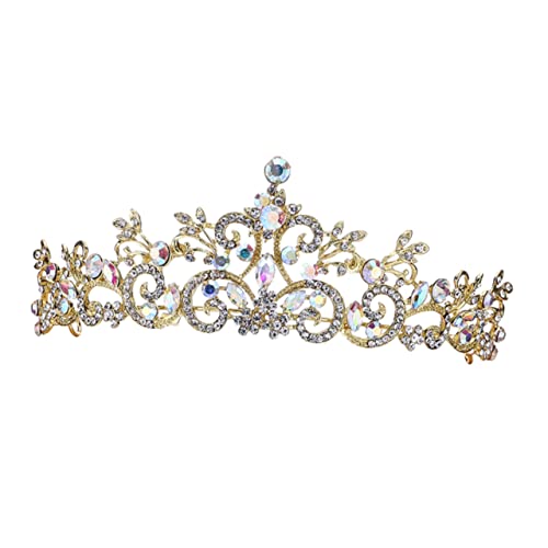WOFASHPURET Strass Haarschmuck Krone Mädchen Glänzende Tiara Kopfschmuck Haarreif Für Junge Mädchen Party Geburtstag Festzug Schmuck Für von WOFASHPURET
