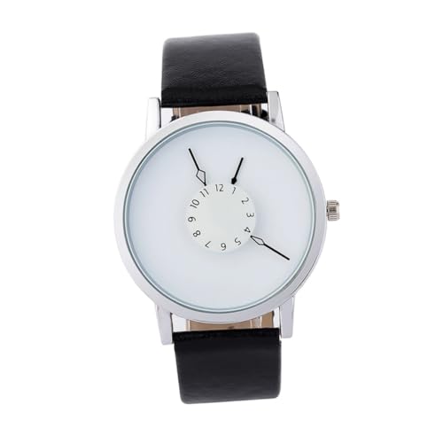 WOFASHPURET Studentenuhr Mit Pu Lederarmband Minimalistische Quarzuhr Für Damen Und Herren Freizeit Armbanduhr Elegant Design Einfaches Armband Für Alltag Und Partys von WOFASHPURET