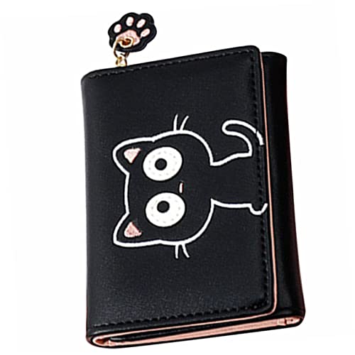 WOFASHPURET Stylischer Katzen Geldbeutel Reißverschluss Klein Und Praktisch Für Münzen Kreditkarten Und Ausweise Für Damen Und Mädchen von WOFASHPURET