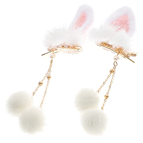 WOFASHPURET Süße Haarklammern Mit Quasten Für Mädchen Und Damen Plüsch Haarspangen Für Hochzeiten Partys Fotoshootings Alltagsmode von WOFASHPURET