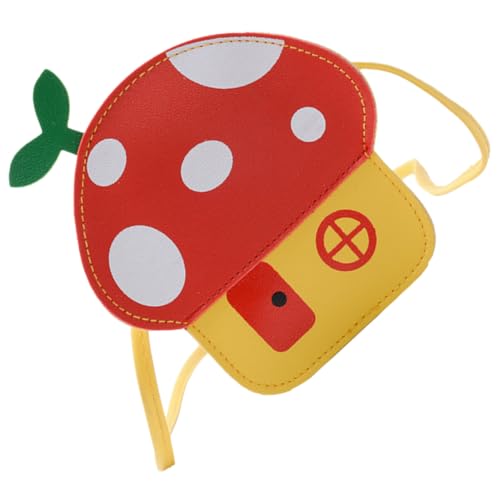 WOFASHPURET Pilz Crossbody Geldbörse Für Junge Mädchen Mit Reißverschluss Und Verstellbarem Schultergurt Geeignet Für Mädchen Outdoor Und Reisen von WOFASHPURET
