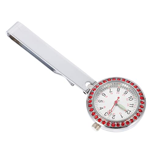 WOFASHPURET Pocket Watch Für Ärzte Und Krankenschwestern Nachtleuchtende Clip-Uhr Im Silberdesign Stabil Und Sicher Für Täglichen Einsatz Der Medizin von WOFASHPURET