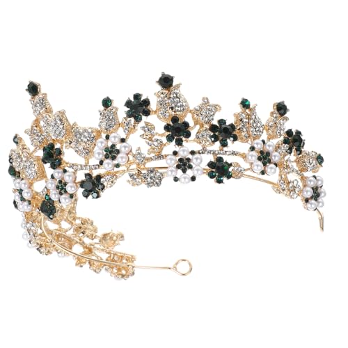WOFASHPURET Brautkrone Mit Strasssteinen Und Kunstperlen Stilvolles Stirnband Für Hochzeitsfeiern Und Dinnerpartys Robustes Design Für Damen von WOFASHPURET