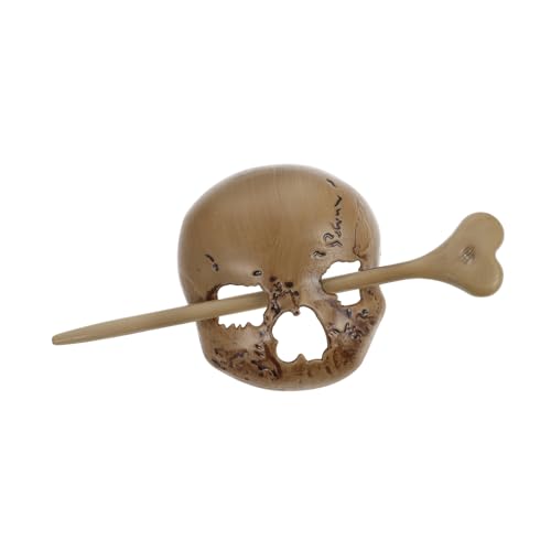 WOFASHPURET Totenkopf Haarnadel Seitliche Haarspange Hochzeits-haarstab Brötchen Haarstock Haarspangen Für Frauen Haarspangen-sticks Picks Frauen Kopfschmuck Fräulein Plastik Skelett Stift von WOFASHPURET