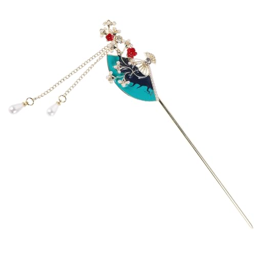 WOFASHPURET Vintage Chinesischer Haarstab Fächerform Traditionelle Haarnadel mit Quasten Hochsteckfrisur Zubehör für Damen für Hochzeiten und Anlässe Langlebiges Metall Haaraccessoire WOFASHPURET Vintage Chinesischer Haarstab Fächerform Traditionelle Haarnadel mit Quasten Hochsteckfrisur Zubehör für Damen für Hochzeiten und Anlässe Langlebiges Metall Haaraccessoire von WOFASHPURET