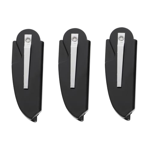 WOFASHPURET 3stücke Teiliges Klappkämme Für Männer Tragbare Faltbare Bartkämme Aus Strapazierfähigem Kunststoff Für Präzises Styling Und Tägliche Pflege Schwarz von WOFASHPURET