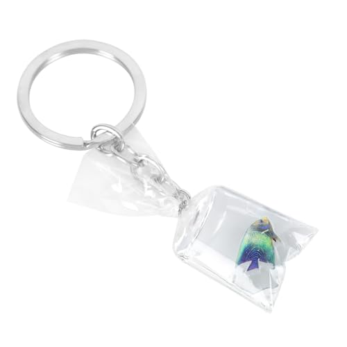 WOFASHPURET Transparentes Fisch Wasserbeutel Charm Schlüsselanhänger Design Für Taschen Oder Rucksäcke Für Schlüsselorganisation von WOFASHPURET