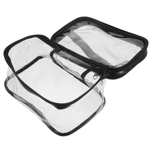 WOFASHPURET Transparente Kosmetiktasche mit Reißverschluss Große wasserdichte Make up Tasche für Frauen Wiederverwendbarer Kulturbeutel mit Klarem für Reisen und Aufbewahrung von von WOFASHPURET