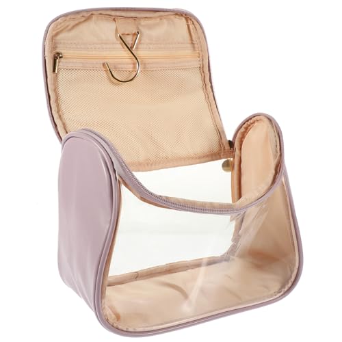 WOFASHPURET Transparentes Großes Hängendes Kulturbeutel für Damen Reisefreundliche Langlebige Kosmetiktasche zur Aufbewahrung von Make Up Lotion Hautpflege und Toilettenartikeln Beim Camping von WOFASHPURET