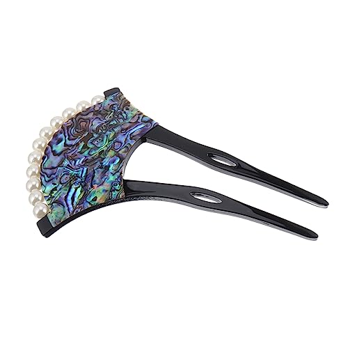 WOFASHPURET U Förmige Haarnadel aus Acryl mit Muschelmuster Vintage Haarspange im Traditionellen Stil Robuste Haargabel für Damen Haaraccessoire für Alltag und Festlichkeiten von WOFASHPURET