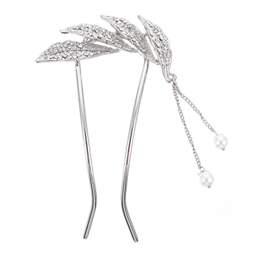 WOFASHPURET U-förmige Haarnadel Mit Strasssteinen Und Perlen Für Elegante Hochsteckfrisuren Haarspange Für Frauen Für Braut Und Abendfrisuren Vielseitig Einsetzbar Und Haarschonend von WOFASHPURET
