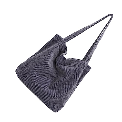 WOFASHPURET Umhängetasche Damen Cord Tragbare Einkaufstasche mit Großer Kapazität Retro Design für Alltag und Reisen von WOFASHPURET