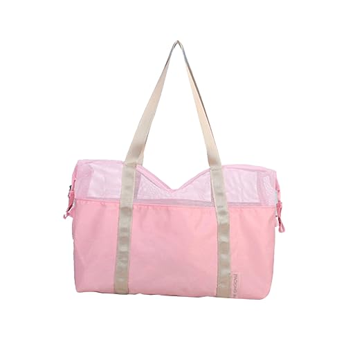 WOFASHPURET Umhängetasche Sommer Strandtasche Badetasche Strandtasche Für Strand Strandreisetasche Faltbare Strandtasche Urlaubs Tragetasche Tragetasche Strandtasche Für Damen Netz von WOFASHPURET