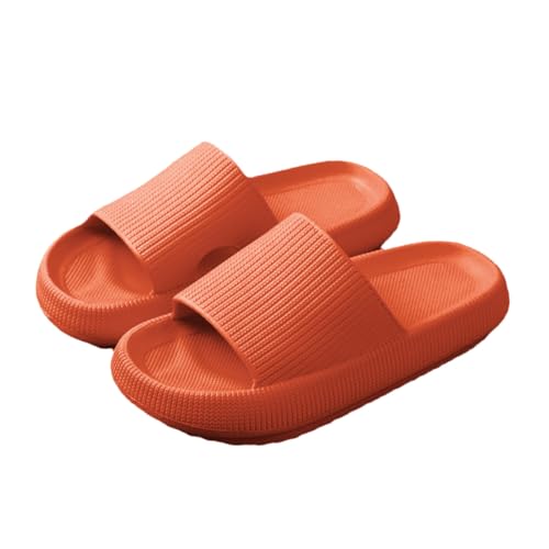 WOFASHPURET Unisex Badeschlappen mit Dicker Eva sohle Schnell Trocknend Rutschfest Leichte Hausschuhe für Damen und Herren Bequeme Dusch Badeschuhe für Innenbereich Modisches Design von WOFASHPURET