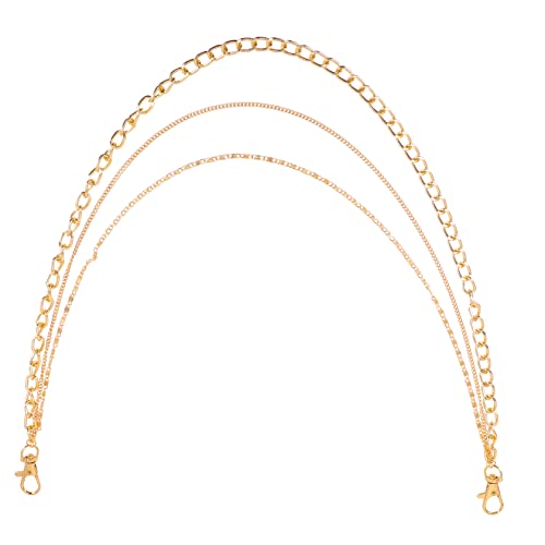 WOFASHPURET 2 Stück Zarte Metall-hosenkette Für Herren Unisex Jeanskette Geldbörsenkette Dekorative Kette Punk-stil Goldfarbe von WOFASHPURET