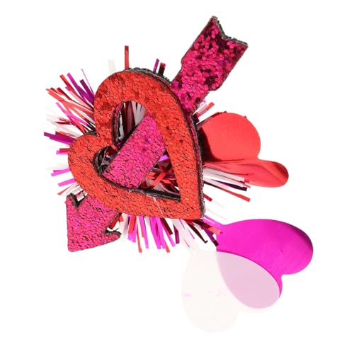 WOFASHPURET Rote Herz-haarspangen Für Valentinstag Romantische Haarschmuck-accessoires Für Frauen Weiches Material Für Festliche Anlässe Charmantes Fotorequisit Liebevolles Design Für von WOFASHPURET
