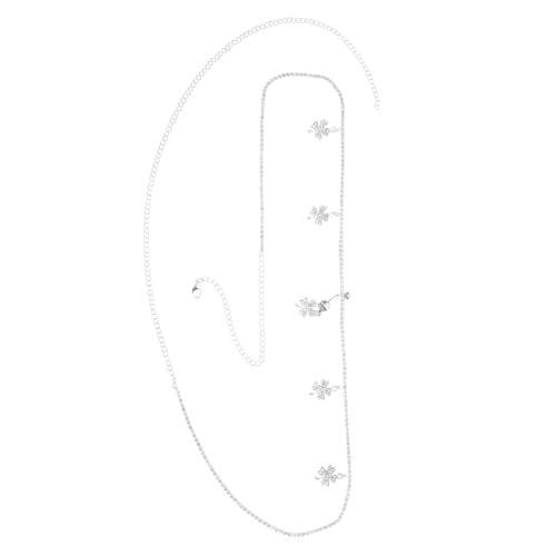 WOFASHPURET Verstellbare Bauchkette mit Schimmernden Strasssteinen und Modischem Kleeblatt Anhänger Leichte Flexible Schmuckkette für Damen und Mädchen für Strand Party und Alltag WOFASHPURET Verstellbare Bauchkette mit Schimmernden Strasssteinen und Modischem Kleeblatt Anhänger Leichte Flexible Schmuckkette für Damen und Mädchen für Strand Party und Alltag von WOFASHPURET
