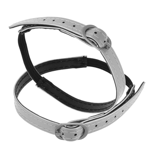 WOFASHPURET Verstellbare Elastische High Heel Schuhbänder Silber Rutsch Knöchelriemen Damen Komfortable Feste Schuhstraps ohne Installation gegen Verrutschen und Lockern von WOFASHPURET