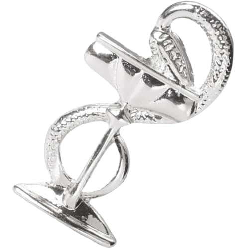 WOFASHPURET Vintage Brosche Hemd Reversnadel Kleidungsbrosche Schlangenbrosche Dekorative Brosche Anstecknadel Mit Schlangenmuster Frauen Brosche Wäscheklammer Silver Legierung von WOFASHPURET