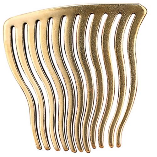 WOFASHPURET Vintage Haarkamm Wellenförmig Gebogen Messing Haarschmuck Hochzeit Bankett Einsteckkamm Brautschmuck Für Hochzeitsgäste Und Festliche Anlässe von WOFASHPURET