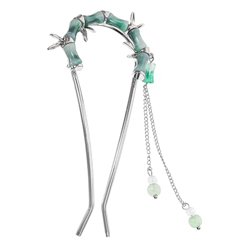 WOFASHPURET Vintage Haarstäbchen mit Quaste Chinesischer Stil Haarnadel Förmiger Haarstab für Damen Sicherer Halt für Dutt Eleganter Haarschmuck für Partys und Besondere Anlässe von WOFASHPURET