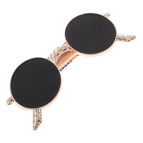 WOFASHPURET Vintage Metall Haarspange Sonnenbrillenform Elastisch Starker Grip Haarschmuck Damen Modisch Dekorativ Kreativ von WOFASHPURET