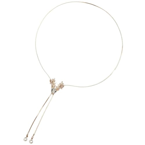 WOFASHPURET Vintage Perlen Halskette Damen Metallkette mit Anhänger Goldfarbene Schmuckkette Elegant und Geeignet für Alltag und Festliche Anlässe WOFASHPURET Vintage Perlen Halskette Damen Metallkette mit Anhänger Goldfarbene Schmuckkette Elegant und Geeignet für Alltag und Festliche Anlässe von WOFASHPURET
