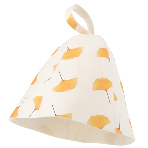 WOFASHPURET Wasserabsorbierender Sauna Hut aus Filz Bequeme und Stylische Saunakappe für Damen und Herren Tragbar Leicht Schützend und Wiederverwendbar für Dampfbäder und Wellness von WOFASHPURET