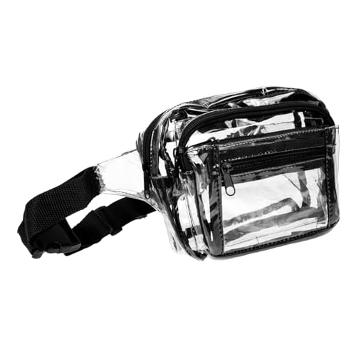 WOFASHPURET Wasserdichter Sport Taillenbeutel Aus Transparente Fanny Pack Für Outdoor Aktivitäten Leichte Und Praktische Bauchtasche Für Fitness Und Freizeit Kleine Klare Geldbörse von WOFASHPURET