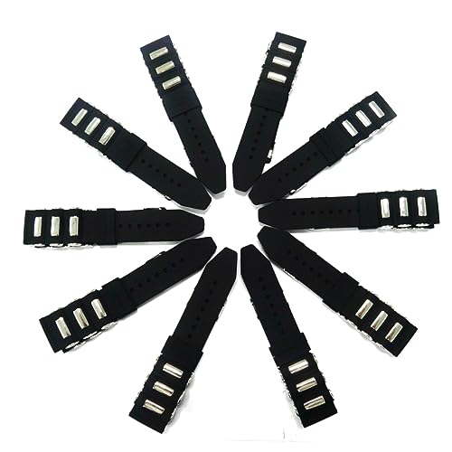 WOFASHPURET Wasserdichtes Silikon Uhrenarmband mit Schnalle Verstellbares Sportarmband für Herren und Damen für Taucheruhren und Aktivitäten von WOFASHPURET