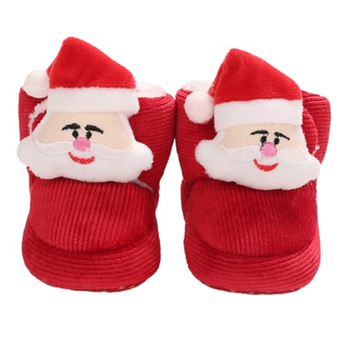 WOFASHPURET Weiche Warme Lauflernschuhe mit Rutschfester Sohle Elastischem Verschluss und Atmungsaktivem Material für Neugeborene und Kleinkinder von WOFASHPURET