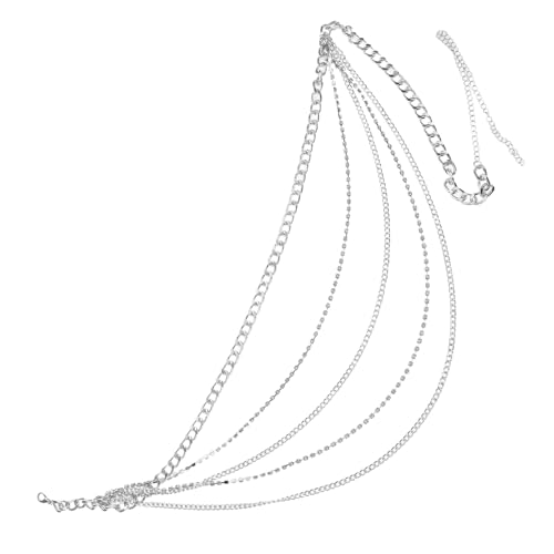 WOFASHPURET Zarter Mehrlagiger Strass Körperkettenschmuck für Damen Eleganter Taillengürtel für Hochzeiten Festivals und Besondere Anlässe Verstellbare Bauchkette für Vielseitige von WOFASHPURET