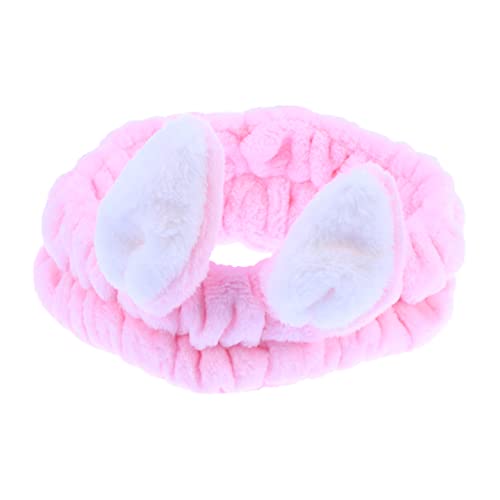 WOFASHPURET Hase Bowknot-Stirnbänder für Mädchen Tierohren Bulk-Haargummis Hautpflege-Stirnband Haarband Make-up-Haarbänder für Frauen Häschen-Make-up-Haarbänder bilden Haarring Schal Fräulein von WOFASHPURET