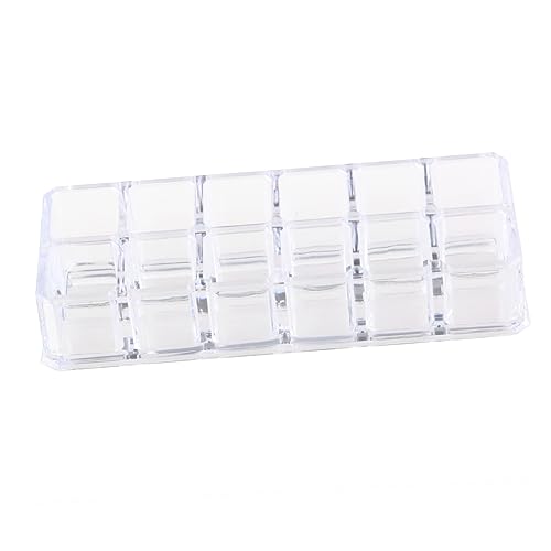 WOFASHPURET makeup brush holder make up brush holder Clear makeup holder Cosmetic tray Lippenstift-Präsentationsständer Lippenstift-Display-Organizer Schreibtisch Aufbewahrungskiste Lagerregal von WOFASHPURET