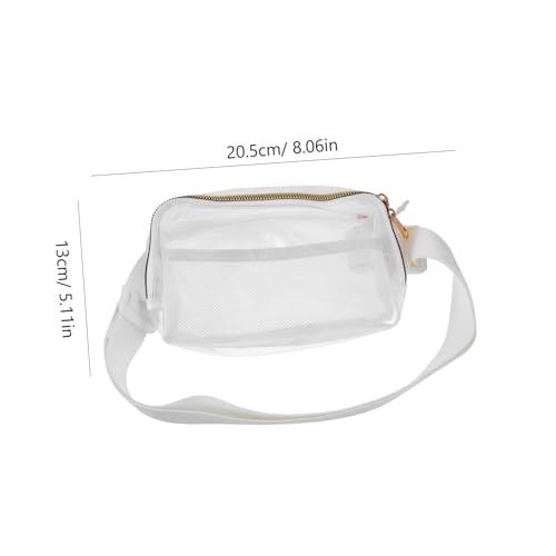WOFASHPURET wasserdichte Gürteltasche Tragetaschen für Damen Taille Frauentasche Männer Umhängetasche für Damen Beutel laufende Hüfttaschen Bauchtasche Hüfttasche für Damen TPU Weiß von WOFASHPURET